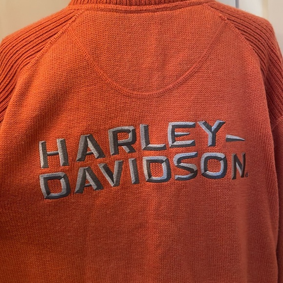 Embroidered Harley Davidson Sweater - Picture 3 of 7
